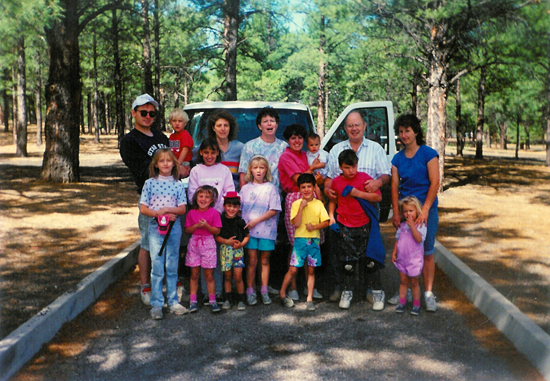 1992 White Family Reunion at Sunset Crater Volcano National Monument